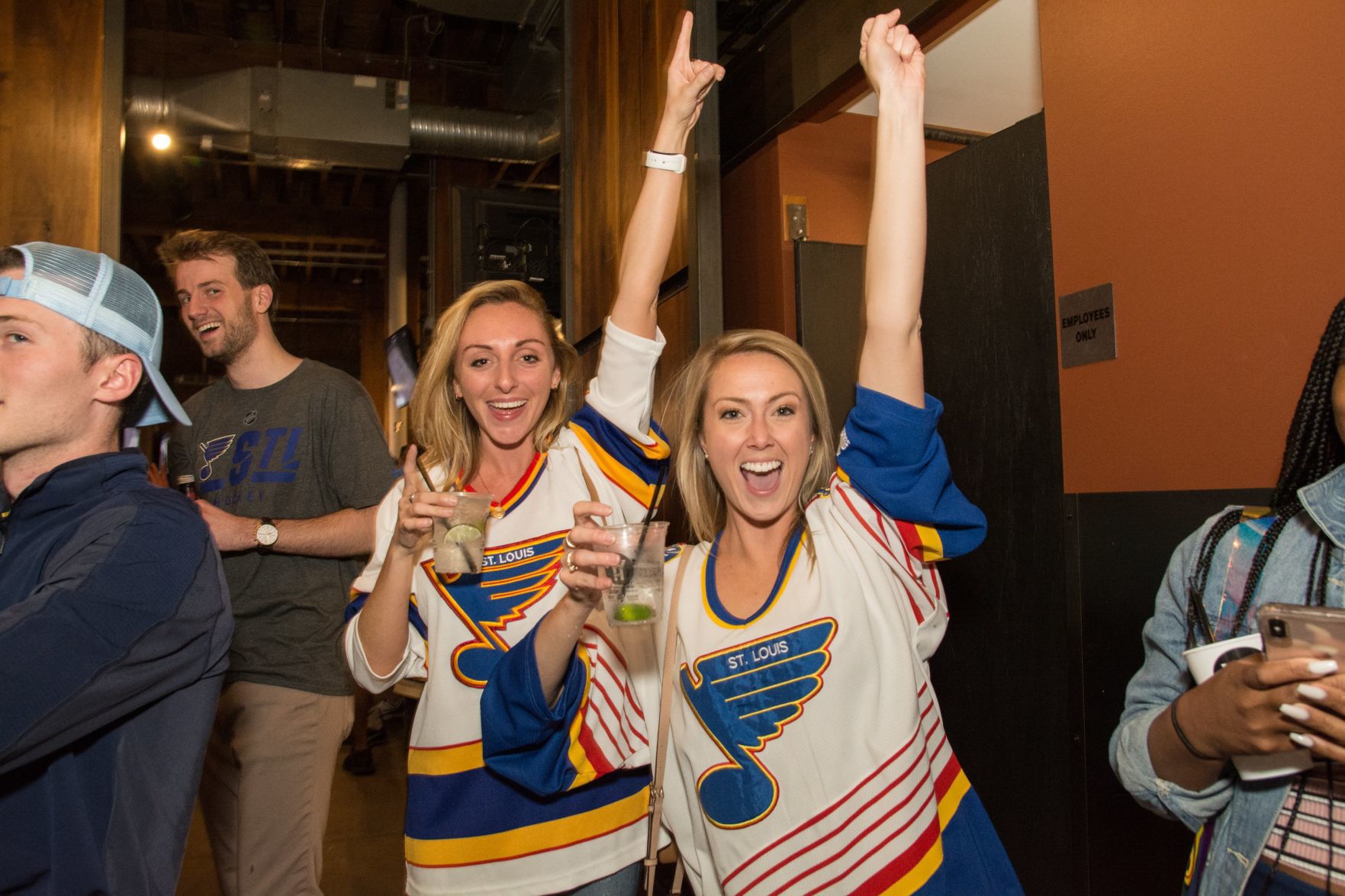 Blues Fans at Wheelhouse during Stanley Cup Final Game 7. Spons